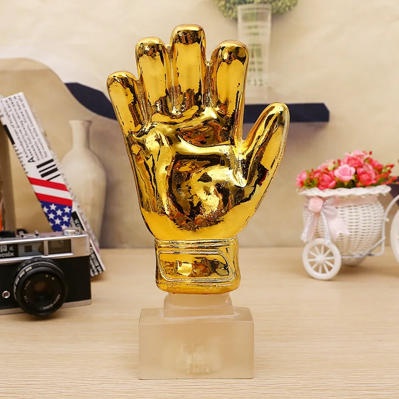 Football Match Soccer Fans Souvenir GOLD gloves Trophy Creative Crafts Gold Plating Home Furnishing Articles decoration model
Football Match Soccer Fans Souvenir GOLD gloves Trophy Creative Crafts Gold Plating Home Furnishing Articles decoration model