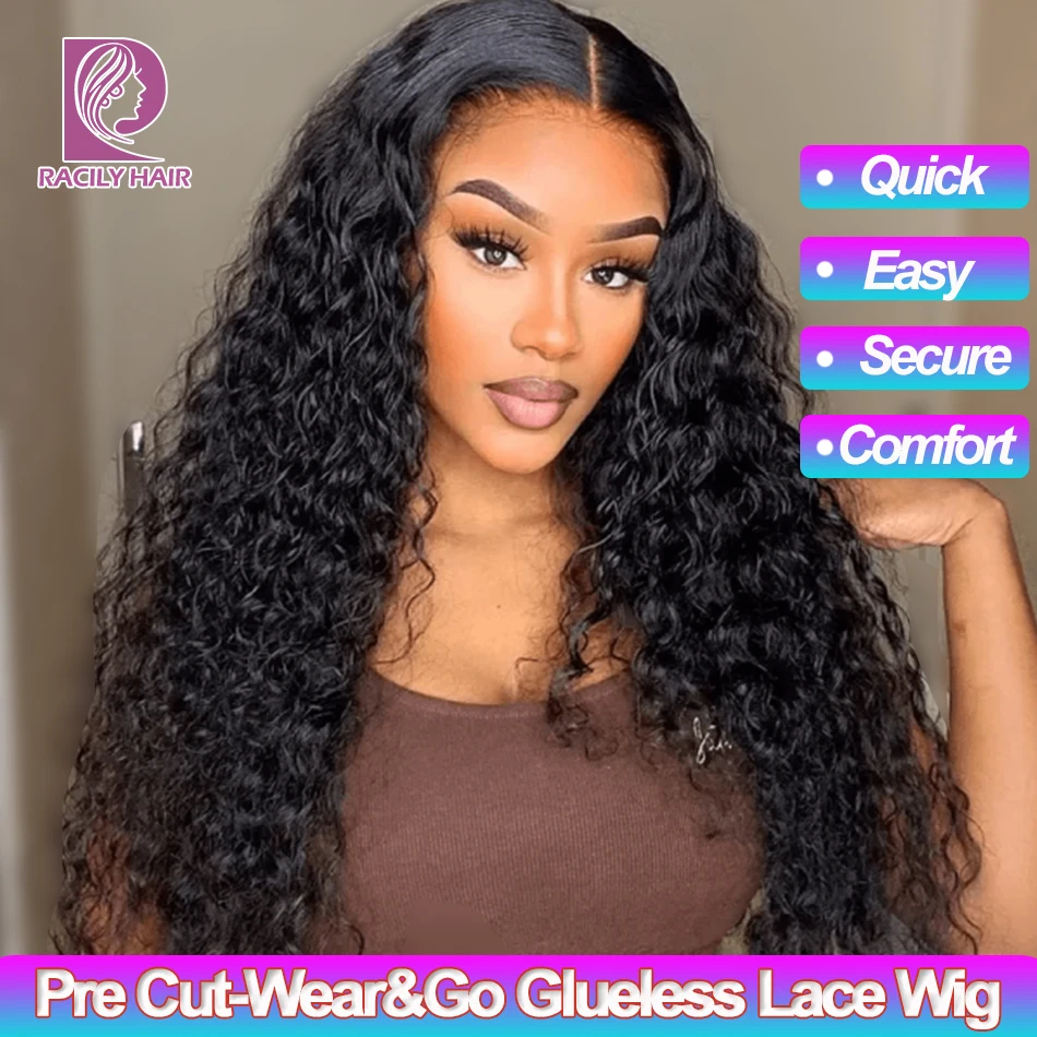 Racily Hair Wear And Go Glueless Human Hair Wig Brizilian Deep Curly 4X4 Lace Closure Wig Pre Cut 4x6 Closure Wig Ready To Go
Racily Hair Wear And Go Glueless Human Hair Wig Brizilian Deep Curly 4X4 Lace Closure Wig Pre Cut 4x6 Closure Wig Ready To Go