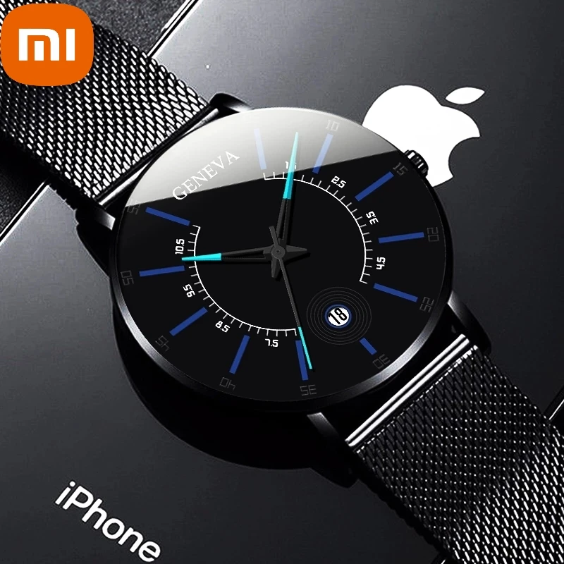 XIAOMI Reloj Hombre Men's Fashion Watches Ultra-thin Stainless Steel Mesh Belt Quartz Watch Men Business Clock Montre Homme
XIAOMI Reloj Hombre Men's Fashion Watches Ultra-thin Stainless Steel Mesh Belt Quartz Watch Men Business Clock Montre Homme