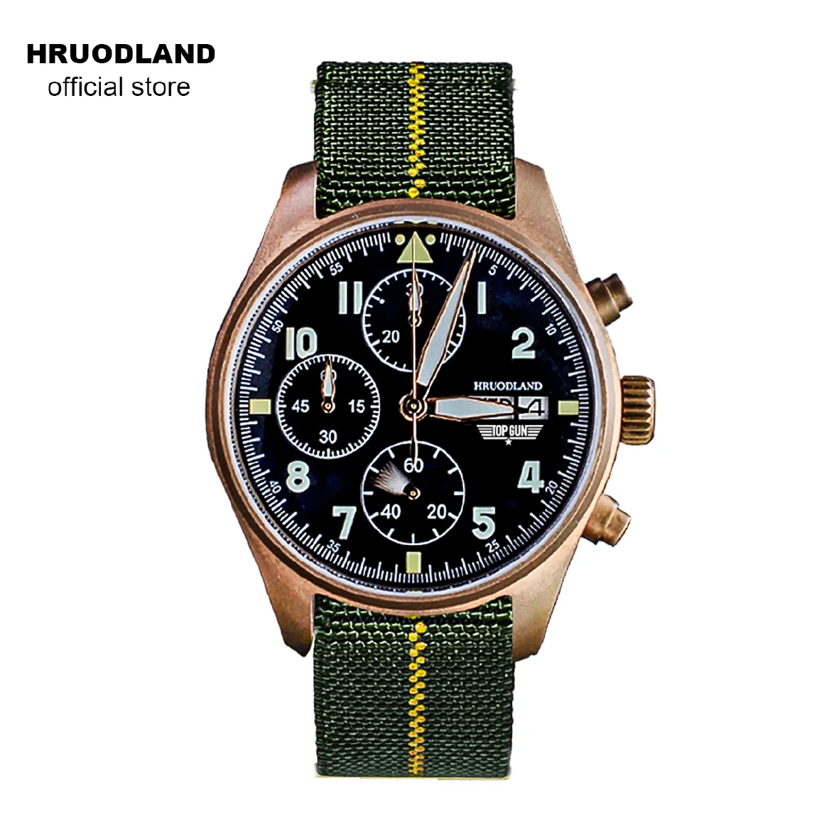 Hruodland Bronze Quartz Men's Watches Sapphire Crystal 100m Water Resistant Multifunction Chronograph Pilot Wrist watch for Male
Hruodland Bronze Quartz Men's Watches Sapphire Crystal 100m Water Resistant Multifunction Chronograph Pilot Wrist watch for Male