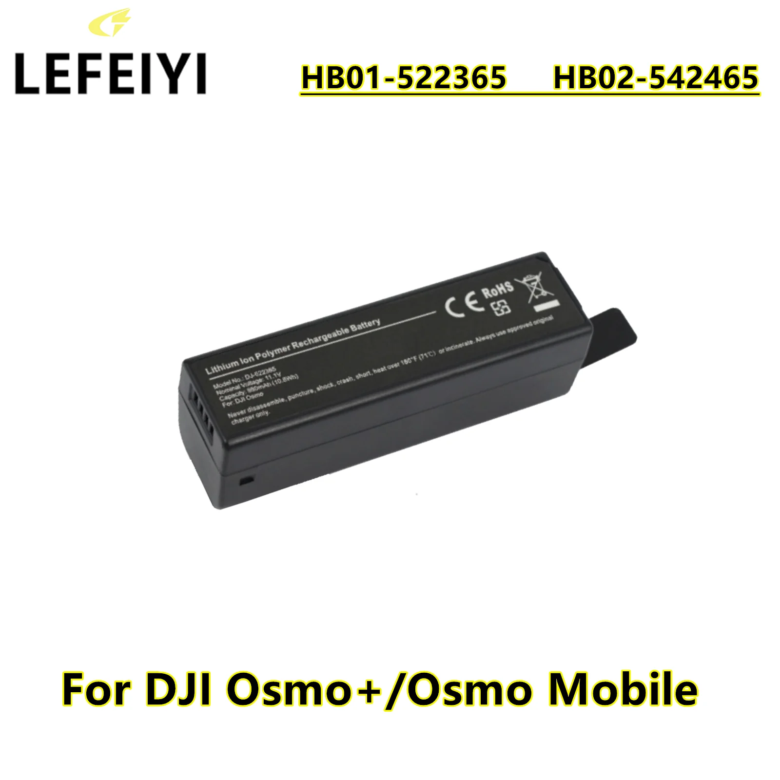 Умный аккумулятор LEFEIYI 11,1 В для DJI Osmo +/Osmo Mobile Pro RAW/Osmo OM150 OM160
Умный аккумулятор LEFEIYI 11,1 В для DJI Osmo +/Osmo Mobile Pro RAW/Osmo OM150 OM160