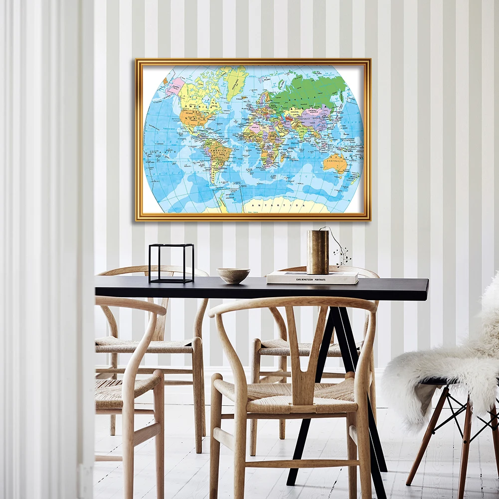 World Map with Political Distribution In Spanish 84*59cm Canvas World Map Poster Picture for Office School Education Supplies
World Map with Political Distribution In Spanish 84*59cm Canvas World Map Poster Picture for Office School Education Supplies