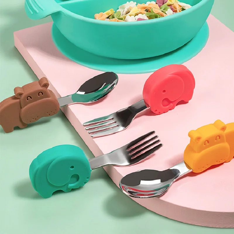 Baby Gadgets Tableware Set Children Utensil Stainless Steel Toddler Dinnerware Cutlery Cartoon Infant Food Feeding Spoon Fork
Baby Gadgets Tableware Set Children Utensil Stainless Steel Toddler Dinnerware Cutlery Cartoon Infant Food Feeding Spoon Fork