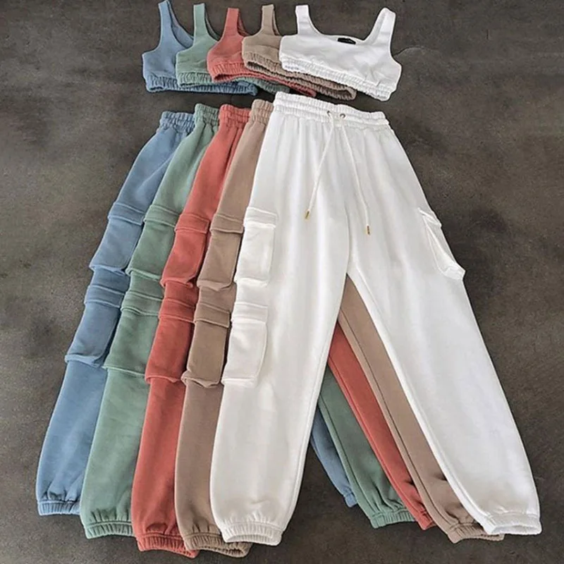 2022 Summer Women Solid 2 Two Piece Set Sport Fitness Bodycon Solid Hip Hop Dance Tracksuit Set Tank Crop Top Trouser Pants Suit
2022 Summer Women Solid 2 Two Piece Set Sport Fitness Bodycon Solid Hip Hop Dance Tracksuit Set Tank Crop Top Trouser Pants Suit