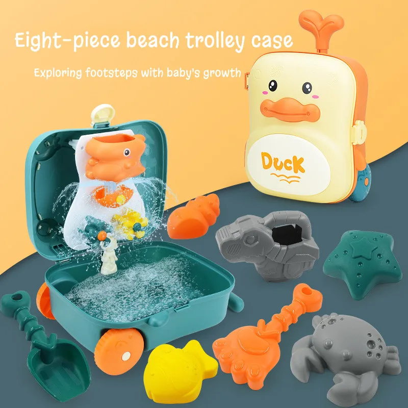 Storage beach shovel toy set children's mini trolley box play water play sand tool
Storage beach shovel toy set children's mini trolley box play water play sand tool