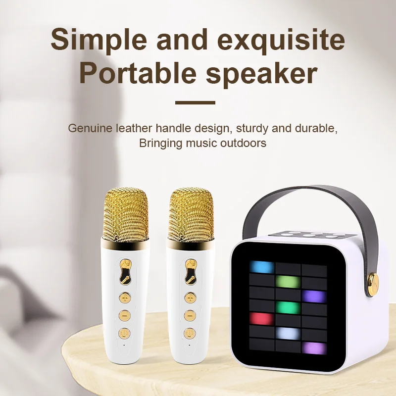 Mini Portable RGB Children's Home Karaoke Bluetooth Speaker Subwoofer High Volume TWS Caixa De Som Bluetooth
Mini Portable RGB Children's Home Karaoke Bluetooth Speaker Subwoofer High Volume TWS Caixa De Som Bluetooth