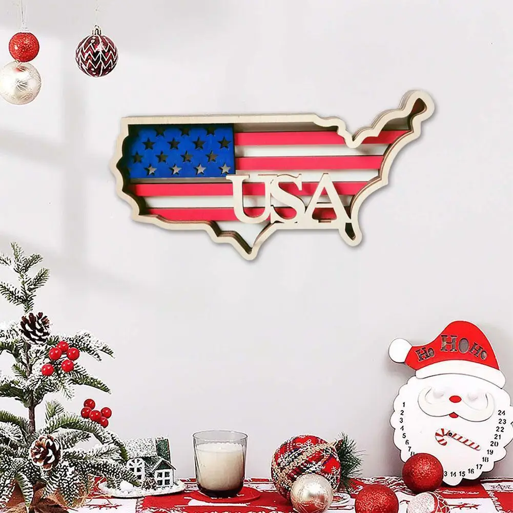 American Independence Day Wooden Crafts Map Hanging Plaque Decorative Sign D8Z3
American Independence Day Wooden Crafts Map Hanging Plaque Decorative Sign D8Z3