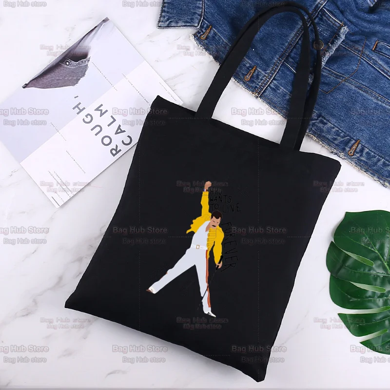 Freddie Mercury The Queen Band Graphic Rock Cute Cartoon Canvas Bag Harajuku Shopper Bag Fashion Casual Summer Shoulder Bags 
Freddie Mercury The Queen Band Graphic Rock Cute Cartoon Canvas Bag Harajuku Shopper Bag Fashion Casual Summer Shoulder Bags