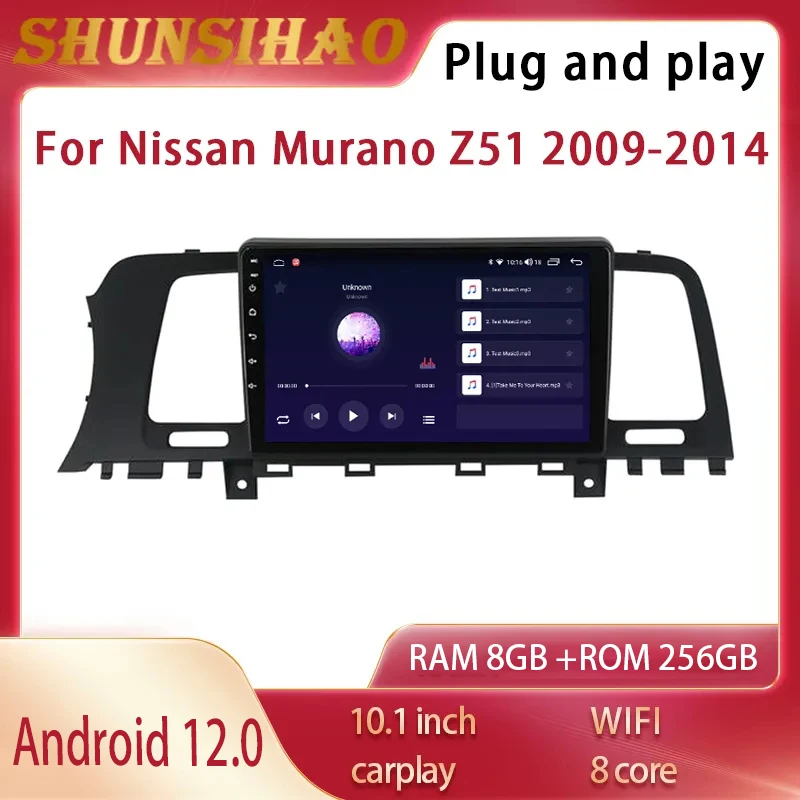 Android 12 Car Radio GPS Navi For 10.1 inch Nissan Murano Z51 2009-2014 Video Player tape recorder CarPlay Multimedia 128G
Android 12 Car Radio GPS Navi For 10.1 inch Nissan Murano Z51 2009-2014 Video Player tape recorder CarPlay Multimedia 128G