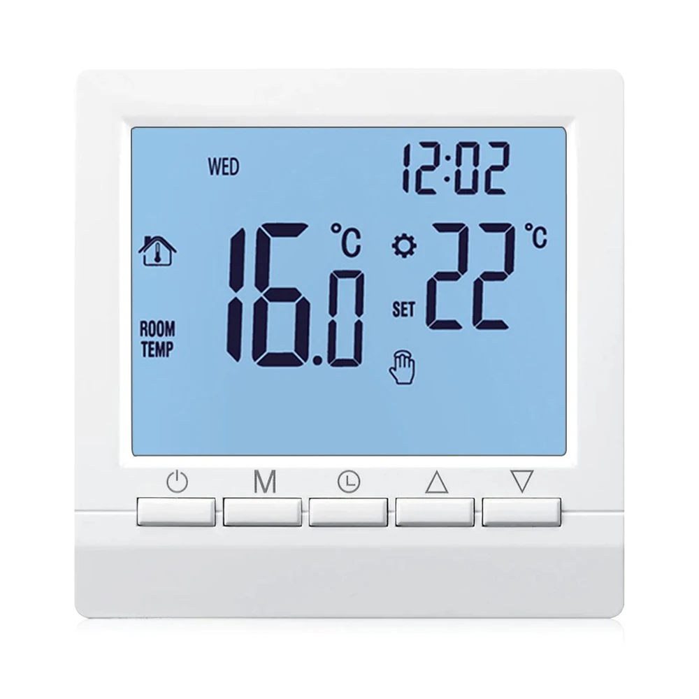 Цифровой газовый котел, термостат, еженедельный программируемый регулятор комнатной температуры, регулятор температуры нагрева, батарея AA, ручное управление
Цифровой газовый котел, термостат, еженедельный программируемый регулятор комнатной температуры, регулятор температуры нагрева, батарея AA, ручное управление