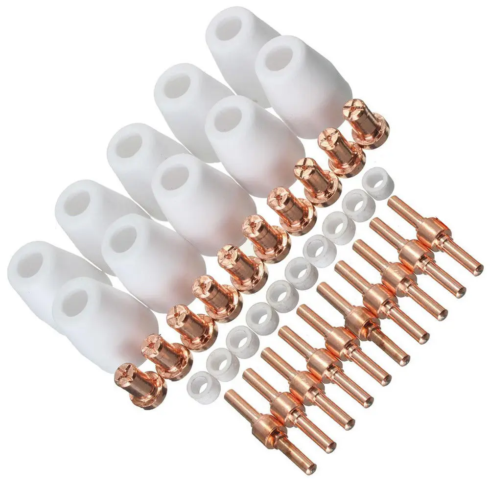 Vortex rings Plasma Consumables 40pcs Cutter Air Parts Kit Tip PT-31 LG-40 CUT-40 50 Ceramic Nozzles Electrodes
Vortex rings Plasma Consumables 40pcs Cutter Air Parts Kit Tip PT-31 LG-40 CUT-40 50 Ceramic Nozzles Electrodes