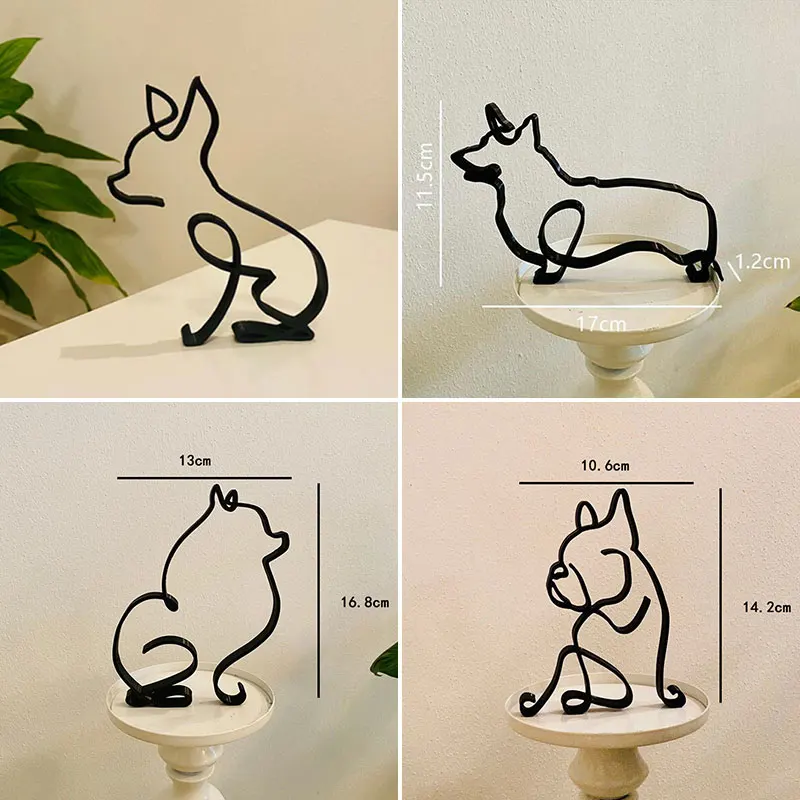 Garden Sculptures Wrought Iron Dog Ornaments Outdoor Garden Decoration Metal Craft Art Sculpture Figurines Exquisite Home Desk
Garden Sculptures Wrought Iron Dog Ornaments Outdoor Garden Decoration Metal Craft Art Sculpture Figurines Exquisite Home Desk
