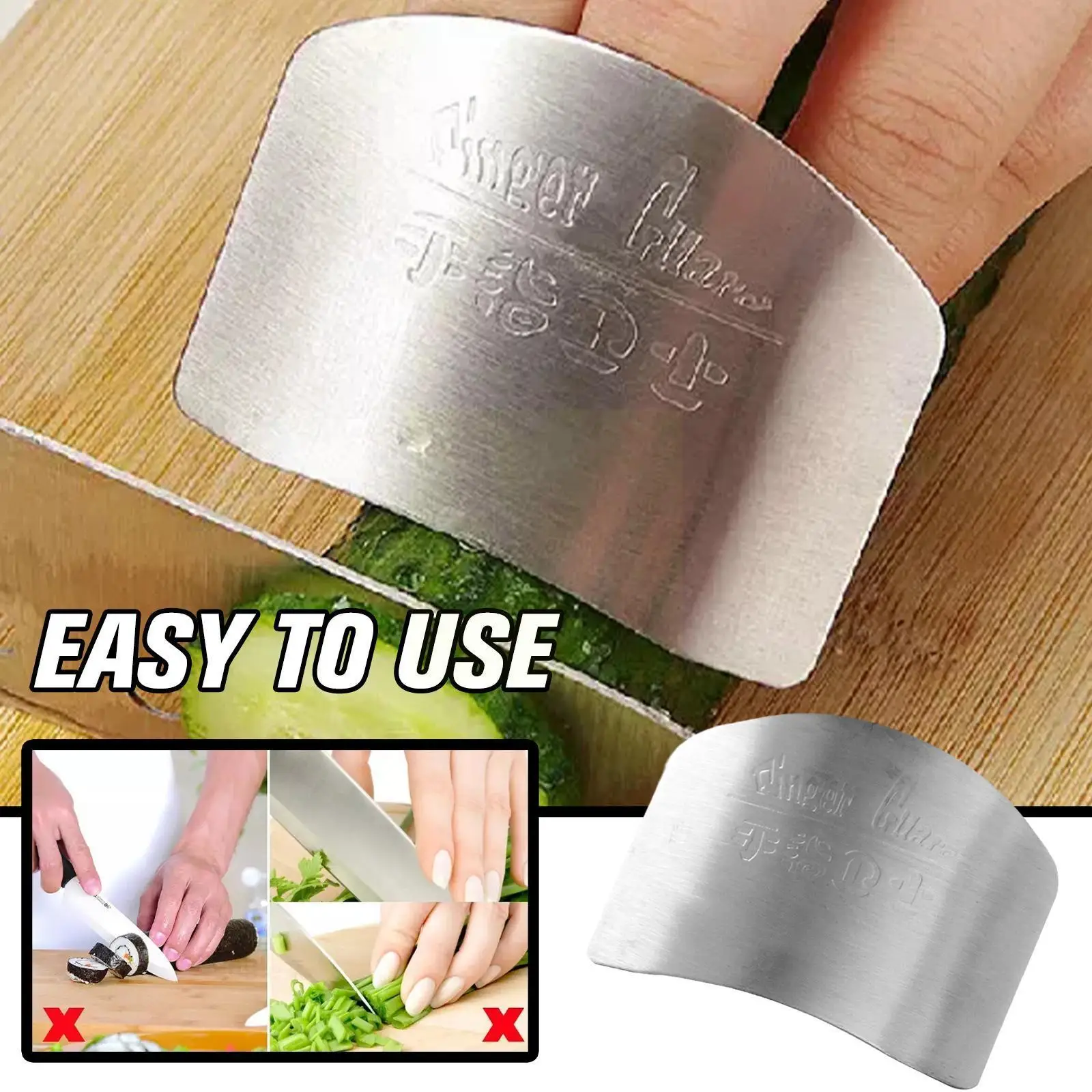 1pcs Steel Finger Protector Anti-cut Finger Kitchen Hand Cutting T6b1 Guard Vegetable Gadgets Protecter Tools Kitchen G2r0
1pcs Steel Finger Protector Anti-cut Finger Kitchen Hand Cutting T6b1 Guard Vegetable Gadgets Protecter Tools Kitchen G2r0
