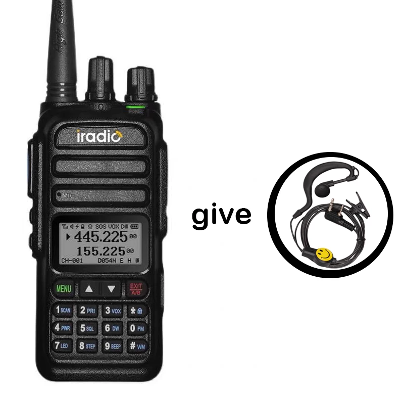 Iradio New uv83 NOAA Weather Channel 6 Bands Amateur Ham Two Way Radio 128CH Walkie Talkie Air Band Color Police Scanner Marine
Iradio New uv83 NOAA Weather Channel 6 Bands Amateur Ham Two Way Radio 128CH Walkie Talkie Air Band Color Police Scanner Marine