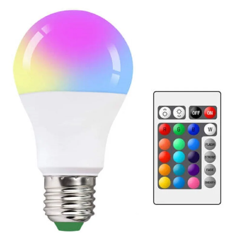 E27 LED RGB Bulb Spotlight Lamp AC 220V Dimmable Light Bulb 7W 10W Remote Control Color Chang Bulb Led Lampada Home Decor
E27 LED RGB Bulb Spotlight Lamp AC 220V Dimmable Light Bulb 7W 10W Remote Control Color Chang Bulb Led Lampada Home Decor