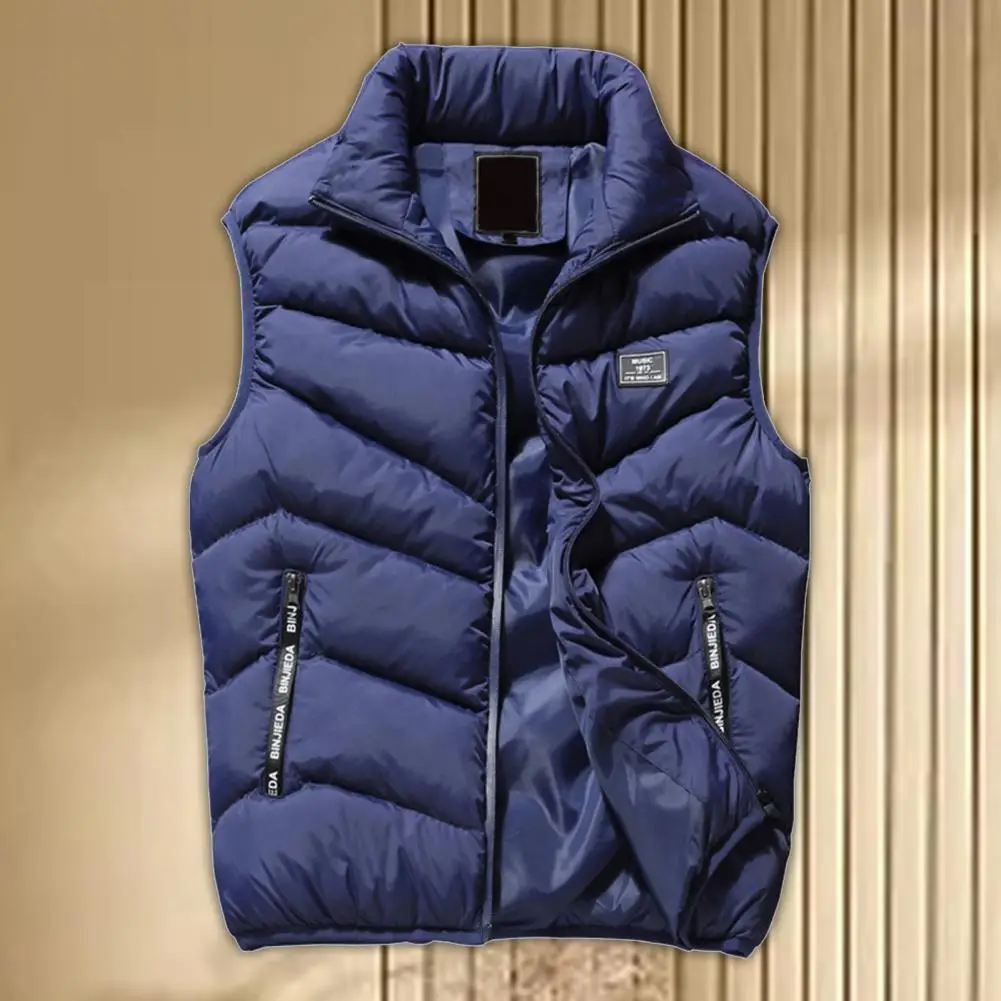 Popular Sleeveless Jacket Male Coldproof Pockets Pockets Vest Cotton Padded Autumn Winter Men Vest for Daily Wear
Popular Sleeveless Jacket Male Coldproof Pockets Pockets Vest Cotton Padded Autumn Winter Men Vest for Daily Wear