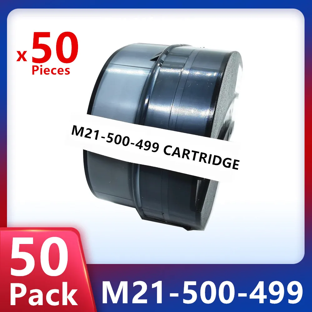 50 Pack Compatible Label Cartridge M21-500-499 Nylon Cloth Black on White 12.7mm*4.9m Use In Labeller,Handheld Label Printer
50 Pack Compatible Label Cartridge M21-500-499 Nylon Cloth Black on White 12.7mm*4.9m Use In Labeller,Handheld Label Printer