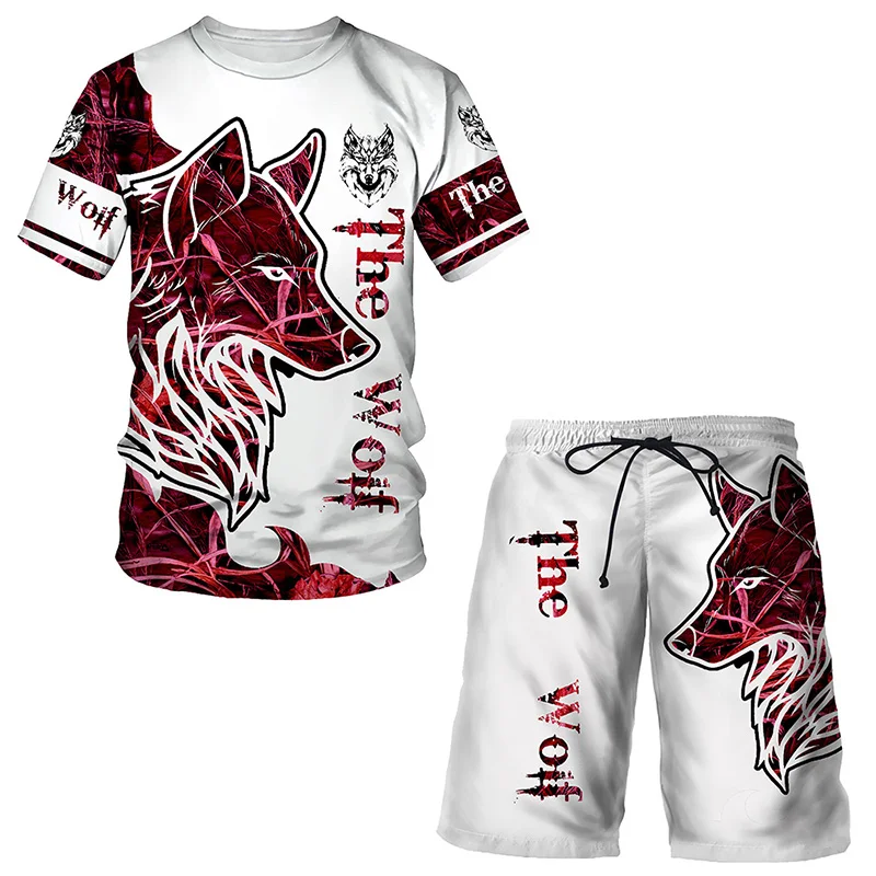 Summer Men's Casual Set Fashion Short Sleeve T-shirt Shorts 2 Pieces Suit Multi Style Lion Tiger 3D Printing Sets Tracksuit Suit
Summer Men's Casual Set Fashion Short Sleeve T-shirt Shorts 2 Pieces Suit Multi Style Lion Tiger 3D Printing Sets Tracksuit Suit