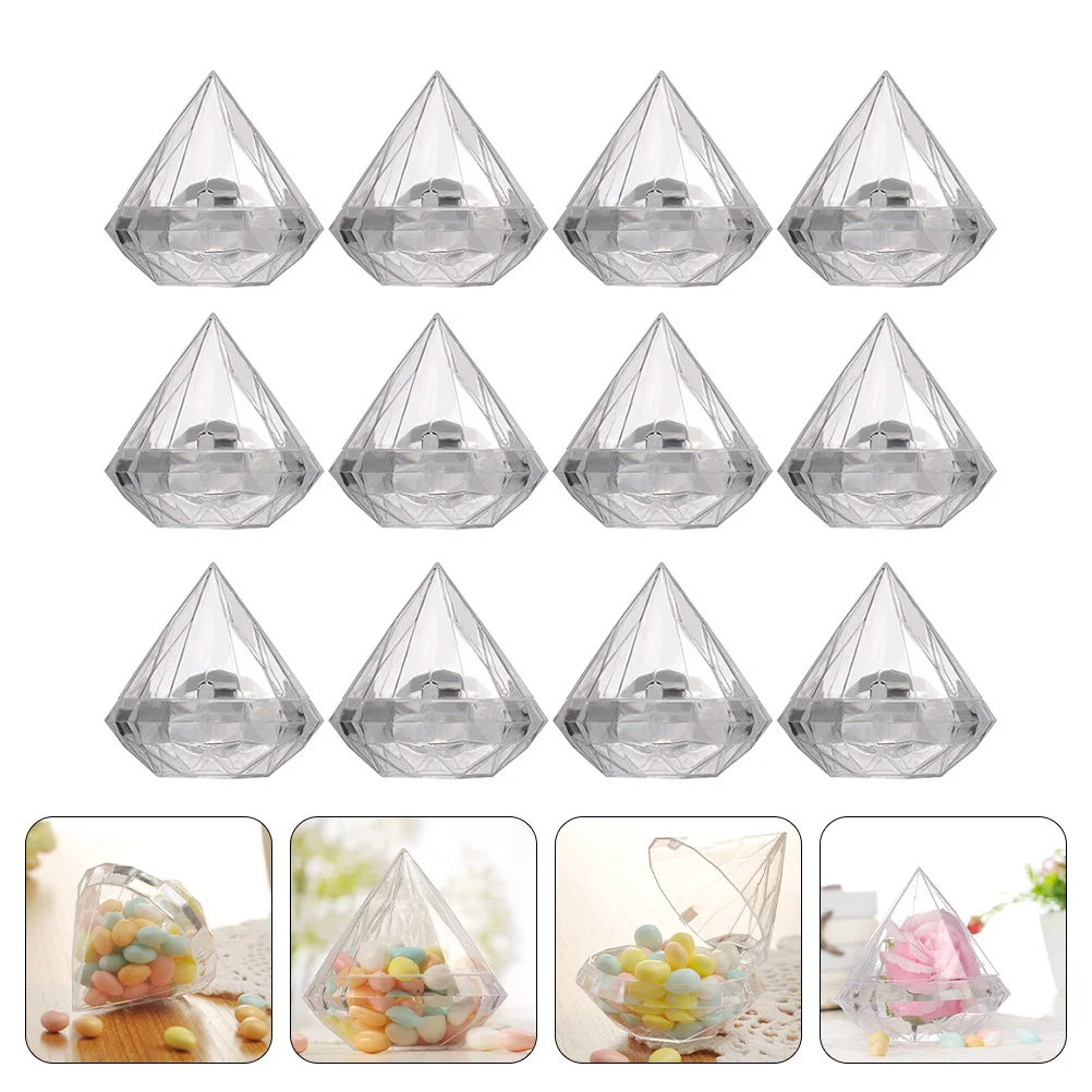 12Pcs Trinket Organizer Diamond Shape Box Candy Container for Candy Party Storage
12Pcs Trinket Organizer Diamond Shape Box Candy Container for Candy Party Storage