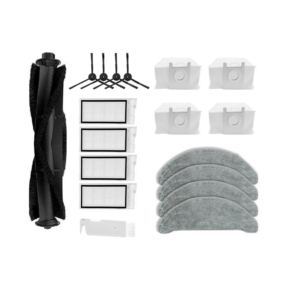 Vacuum Cleaner Accessories Main Side Brush Hepa Filter Mop Dust Bag for Eve Plus Replacement KIt
Vacuum Cleaner Accessories Main Side Brush Hepa Filter Mop Dust Bag for Eve Plus Replacement KIt