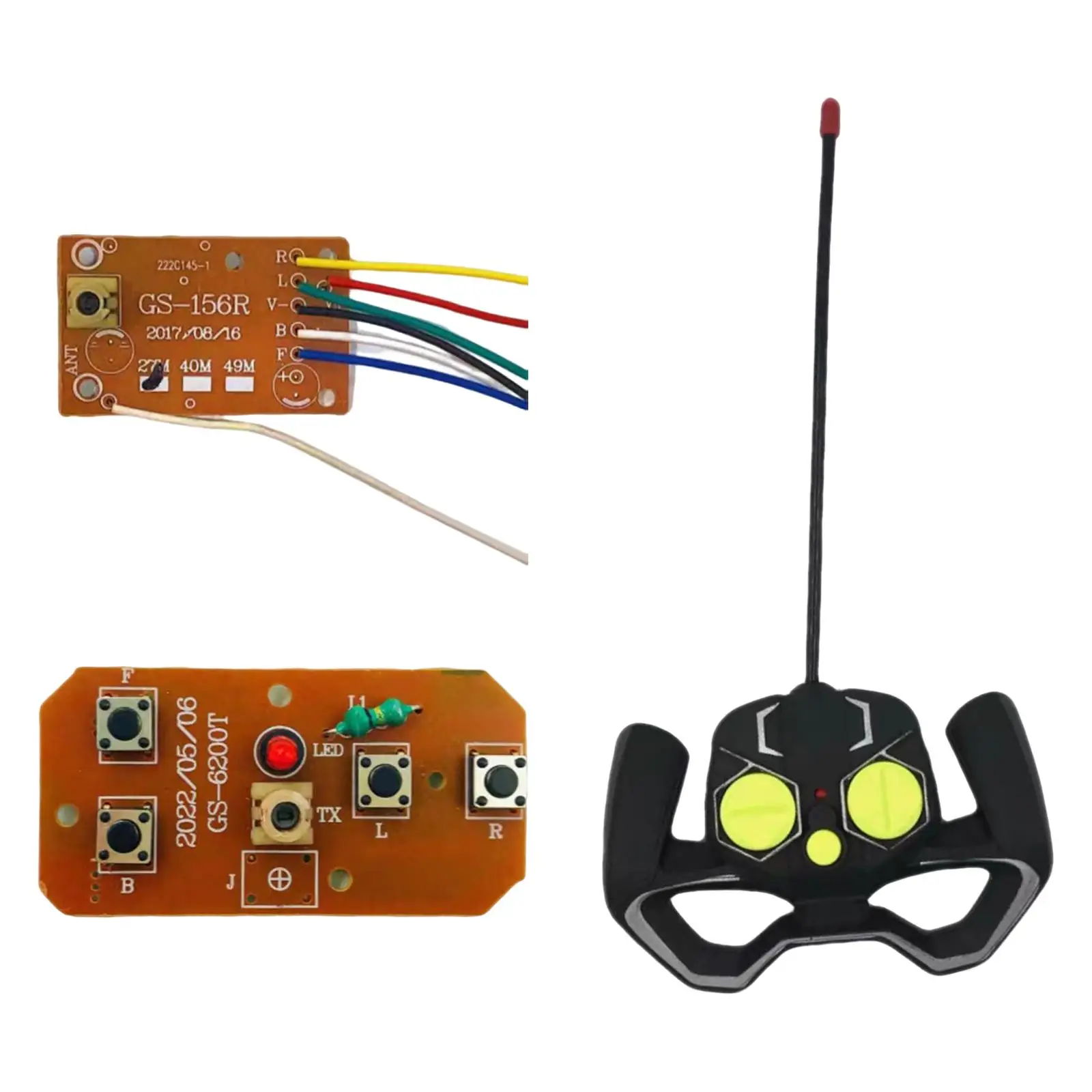 4CH RC Remote Control Transmitter and Receiver Board 4 Channels Radio System 
4CH RC Remote Control Transmitter and Receiver Board 4 Channels Radio System