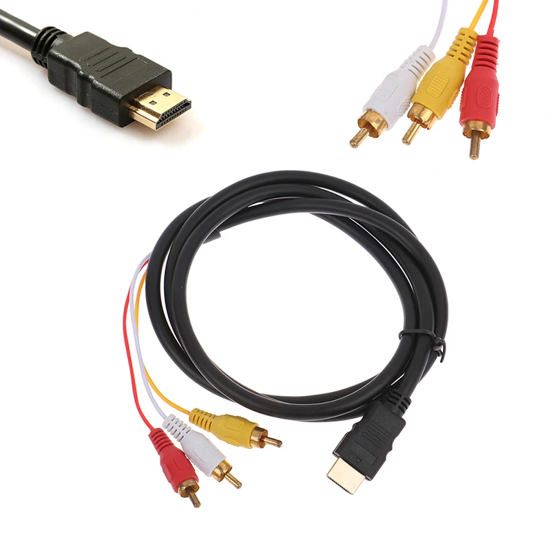 5ft HDMI to 3RCA/HDMI to AV Converter Video Audio Converter Component Adapter Cable For PC TV
5ft HDMI to 3RCA/HDMI to AV Converter Video Audio Converter Component Adapter Cable For PC TV