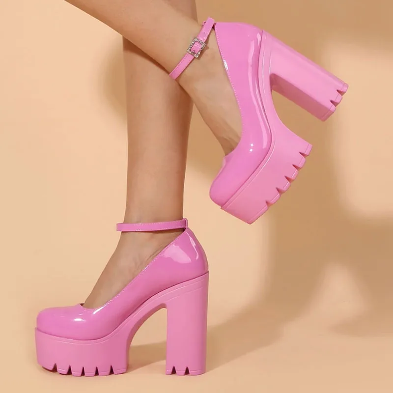 Женские туфли на очень толстом каблуке, туфли-лодочки на платформе с ремешком на щиколотке, Повседневные Вечерние туфли на массивном каблук...
Женские туфли на очень толстом каблуке, туфли-лодочки на платформе с ремешком на щиколотке, Повседневные Вечерние туфли на массивном каблук...