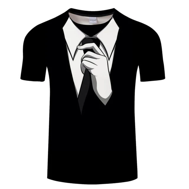 Fake Two 3d Printed Fashion T-shirts For Men Gentleman Tuxedo Funny 3d Print Tshirts Casual Man Clothing Club Party Wear
Fake Two 3d Printed Fashion T-shirts For Men Gentleman Tuxedo Funny 3d Print Tshirts Casual Man Clothing Club Party Wear