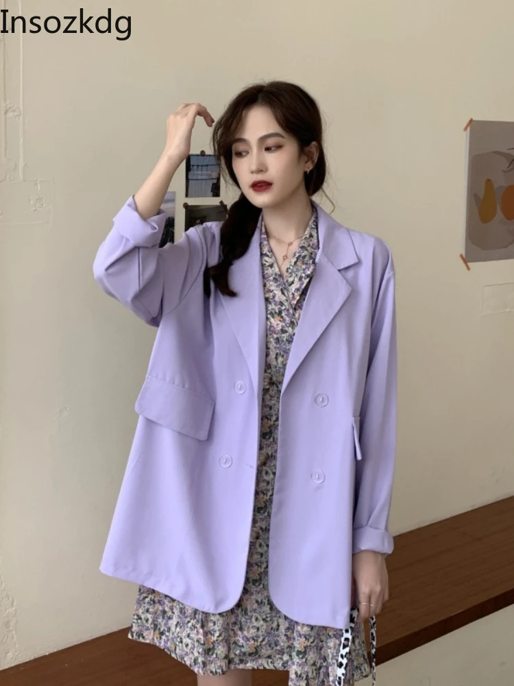 Insozkdg 2022 Vintage Solid Purple Oversized Long Blazer Women Double Breasted Pockets Office Lady Jackets Elegant Outwear Women
Insozkdg 2022 Vintage Solid Purple Oversized Long Blazer Women Double Breasted Pockets Office Lady Jackets Elegant Outwear Women