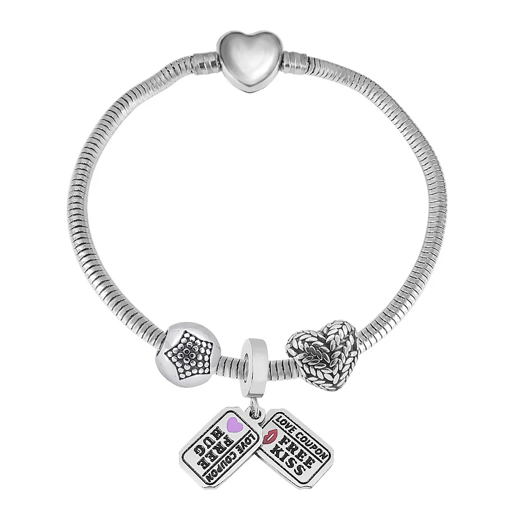 Silver Color Simple LOVE Heart-Shape Charm Double-Love Bracelet Women Punk Fine Daily Party Jewelry Present
Silver Color Simple LOVE Heart-Shape Charm Double-Love Bracelet Women Punk Fine Daily Party Jewelry Present