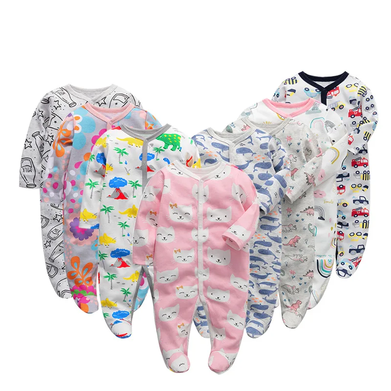 Baby Rompers 3pcs/pack Sleepsuits Newborn Sleeper 100% Cotton Jersey Pajamas Long Sleeved Soft Sleepwear Toddler Roupa de Bebe
Baby Rompers 3pcs/pack Sleepsuits Newborn Sleeper 100% Cotton Jersey Pajamas Long Sleeved Soft Sleepwear Toddler Roupa de Bebe