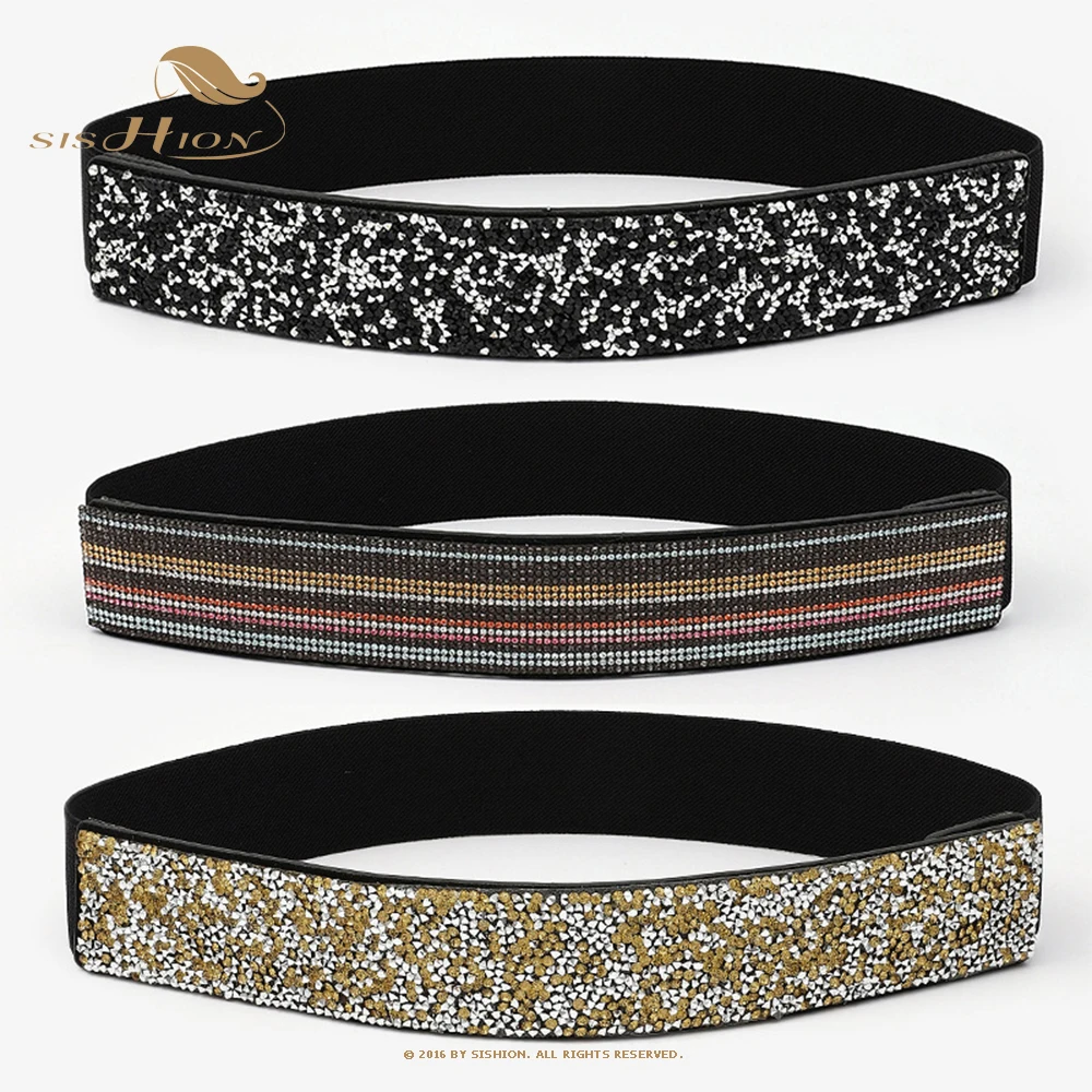 SISHION 2022 New Fashion Waist Belts for Women SCB0002 Slim Rhinestone Bling Elastic Ceinture Femme
SISHION 2022 New Fashion Waist Belts for Women SCB0002 Slim Rhinestone Bling Elastic Ceinture Femme