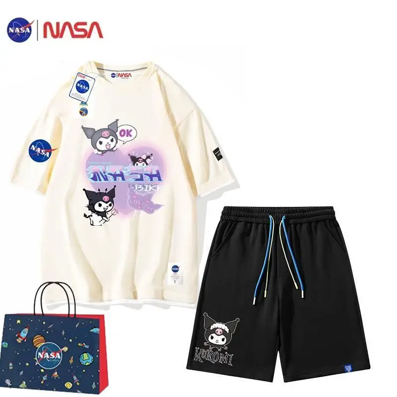 Sanrio Kuromi мультфильм аниме футболка с коротким рукавом шорты комплект из хлопка брендовый Ins Повседневный свободный костюм
Sanrio Kuromi мультфильм аниме футболка с коротким рукавом шорты комплект из хлопка брендовый Ins Повседневный свободный костюм