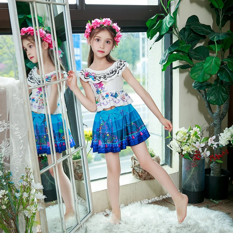 2PC Summer Girls Isabela Swimwear Kids Cartoon Printing Lotus Leaf Bathing Suit Protective Beachwear Madrigal Cosplay Costume
2PC Summer Girls Isabela Swimwear Kids Cartoon Printing Lotus Leaf Bathing Suit Protective Beachwear Madrigal Cosplay Costume