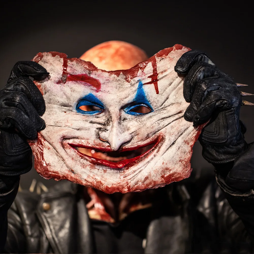 

Кровавый ужас убийца Джокер маски косплей аниме Череп Клоун злый демон Хэллоуин вечерние маска