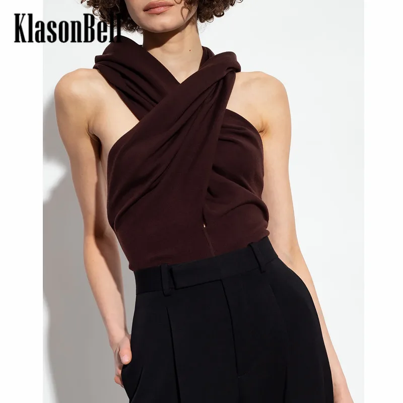 6.3 KlasonBell Fashion Runway Sexy Backless Hooded Knitted Solid Color Slim Tank Top Women
6.3 KlasonBell Fashion Runway Sexy Backless Hooded Knitted Solid Color Slim Tank Top Women