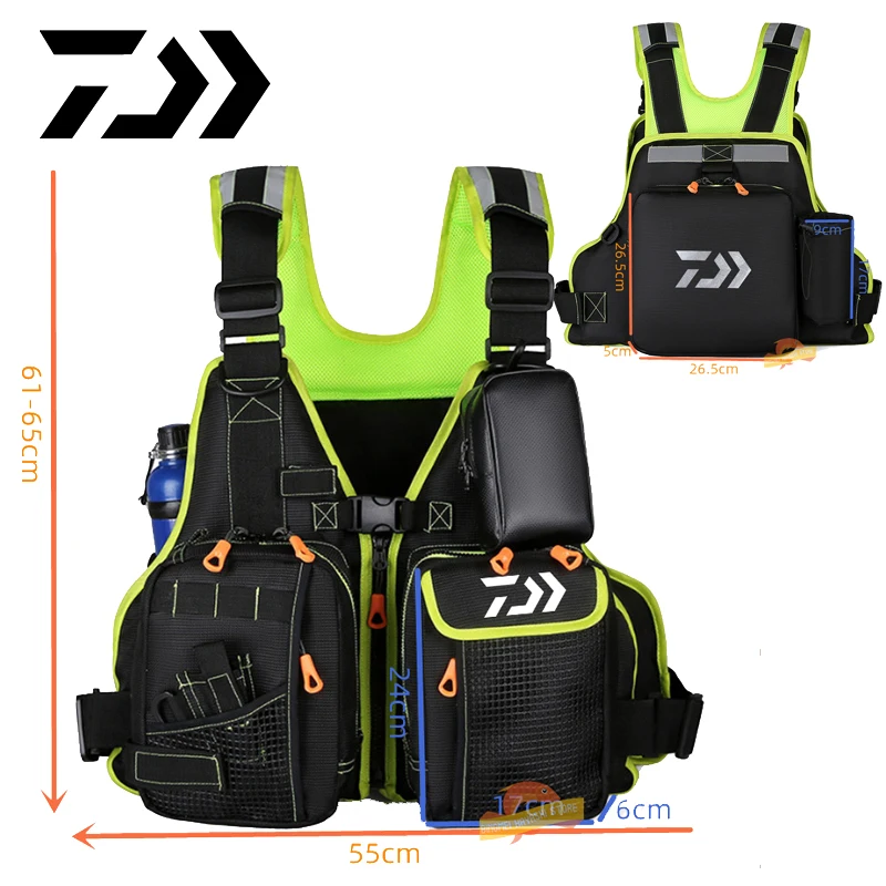 Daiwa for Waterproof Reflective Multi-Pocket High Buoyancy Fishing Vest Outdoor Multifunctional Detachable Fishing Life Jacket
Daiwa for Waterproof Reflective Multi-Pocket High Buoyancy Fishing Vest Outdoor Multifunctional Detachable Fishing Life Jacket