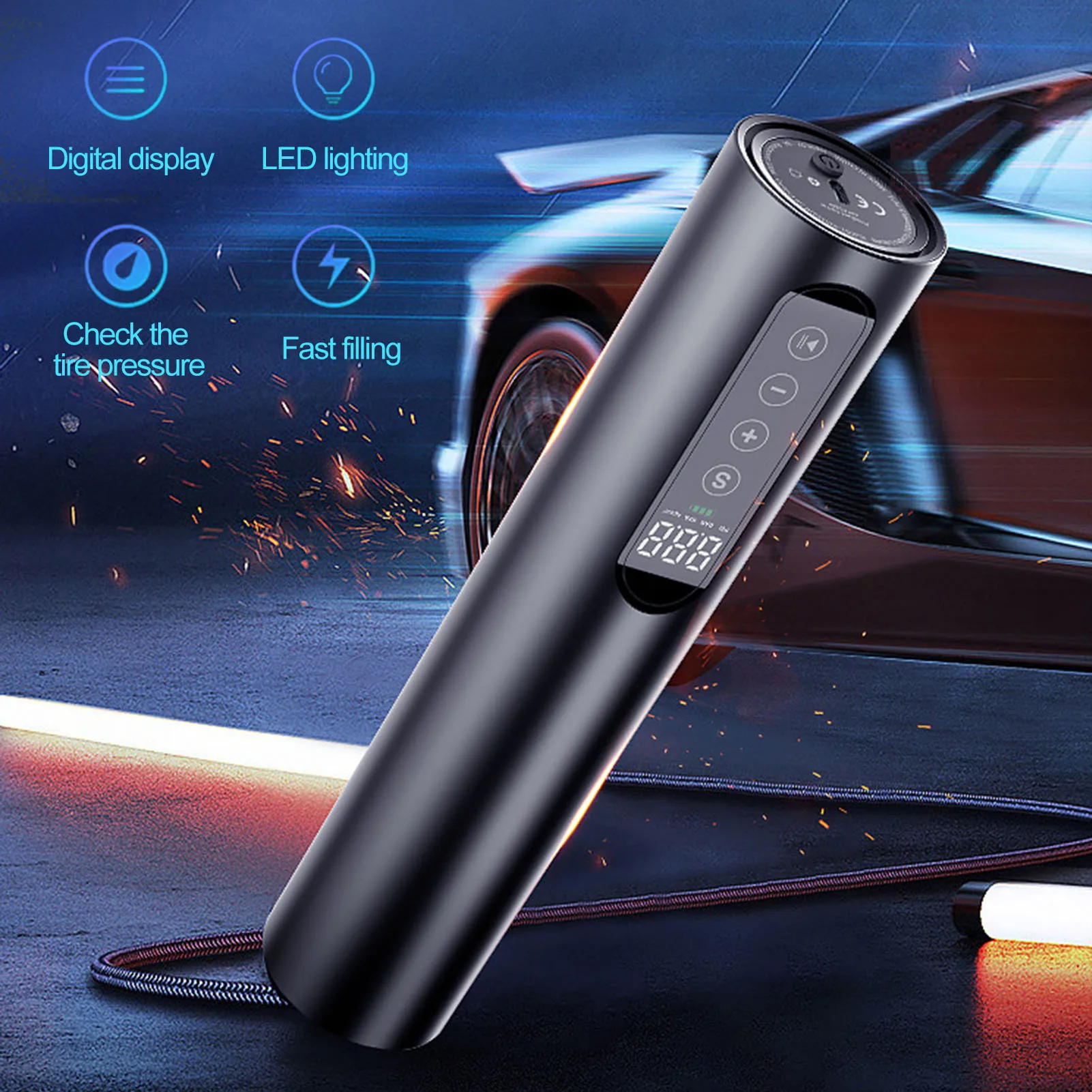 Mini Tire Compressor Pump Electric For Car Automobile 150 PSI Smart Air Inflator With Rechargeable Battery Emergency Led
Mini Tire Compressor Pump Electric For Car Automobile 150 PSI Smart Air Inflator With Rechargeable Battery Emergency Led