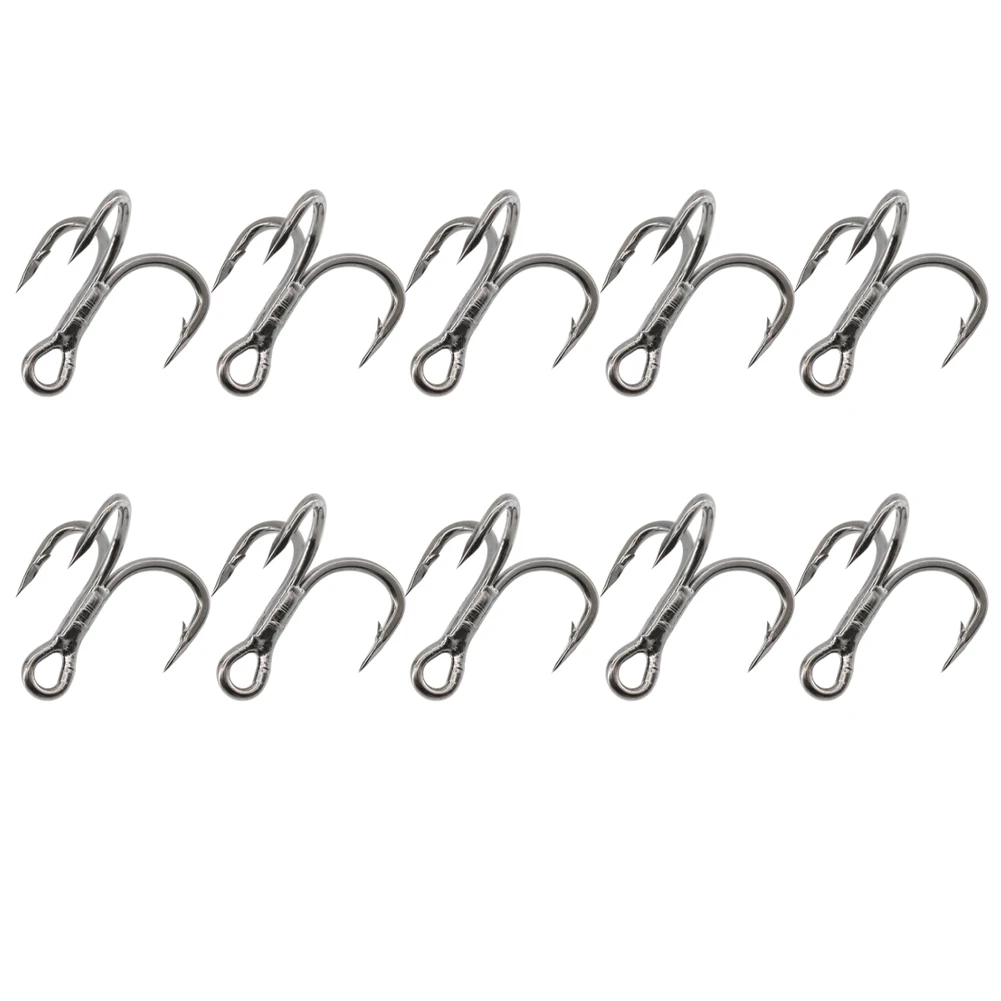10Pcs Treble Hook 6× High Strength Nickel Plated Saltwater Fishing Barbed Hooks Fishhooks Accessories
10Pcs Treble Hook 6× High Strength Nickel Plated Saltwater Fishing Barbed Hooks Fishhooks Accessories