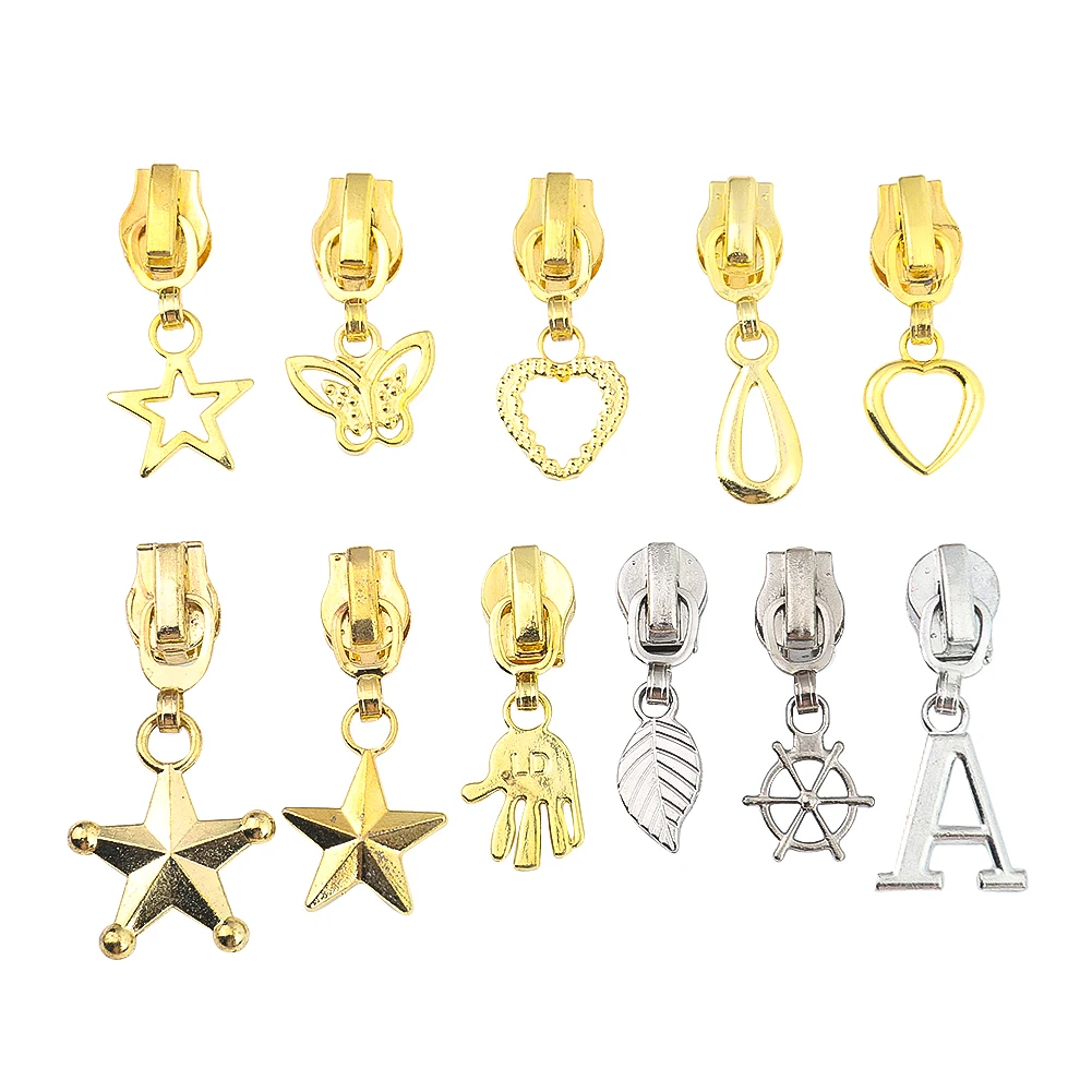 5PCS Alloy Zipper Pull DIY Apparel Sewing Supplies Personalized Clothing Case and Bag Decorative Craft Accessories
5PCS Alloy Zipper Pull DIY Apparel Sewing Supplies Personalized Clothing Case and Bag Decorative Craft Accessories