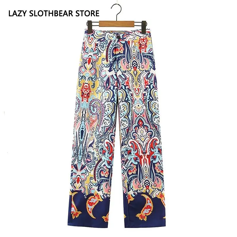 Casual Women High Waist Zipper Pants Women Ethnic Style Floral Full Length Trousers Streetwear Pants
Casual Women High Waist Zipper Pants Women Ethnic Style Floral Full Length Trousers Streetwear Pants