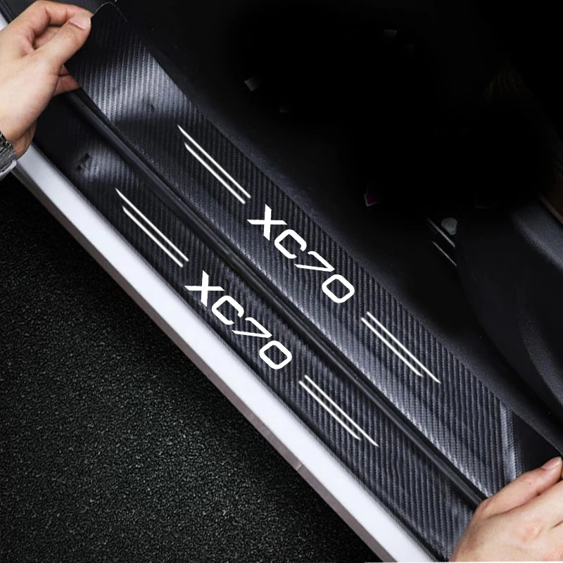Car Door Sill Protector Sticker Carbon Fiber Threshold Tape for Volvo XC70 Logo Trunk Bumper Scratch Guard Protective Strips
Car Door Sill Protector Sticker Carbon Fiber Threshold Tape for Volvo XC70 Logo Trunk Bumper Scratch Guard Protective Strips