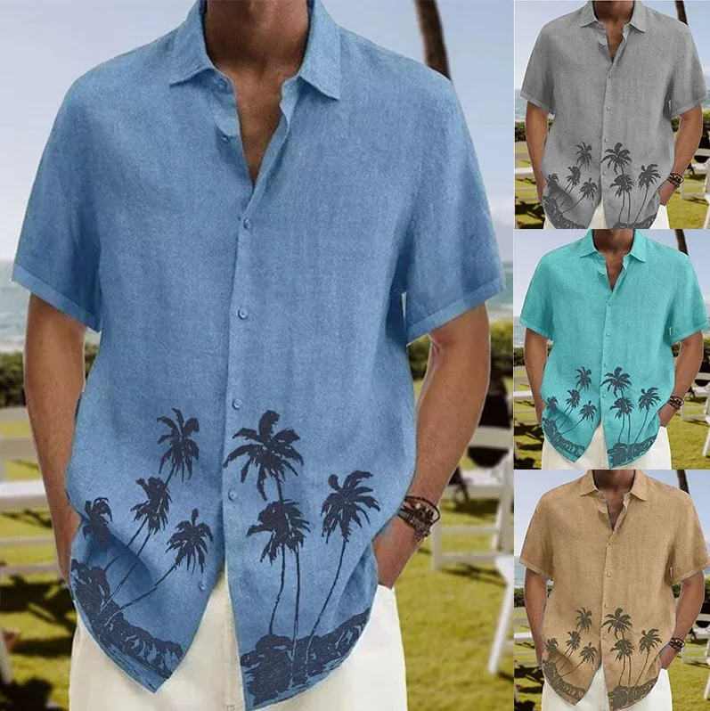 Men's Vacation Summer Button Down Shirt Fashion Trend Beach Casual Loose Comfortable Large Size Short Sleeve Male Clothing
Men's Vacation Summer Button Down Shirt Fashion Trend Beach Casual Loose Comfortable Large Size Short Sleeve Male Clothing
