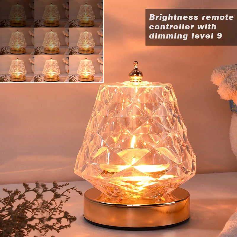 Rotating LED Crystal Table Lamp USB Night Light Water Ripple Dynamic Projection Lamp Romantic Diamond Light Room Decor
Rotating LED Crystal Table Lamp USB Night Light Water Ripple Dynamic Projection Lamp Romantic Diamond Light Room Decor