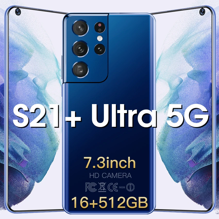 2022 S21+ Ultra Global Version 7.3 Inch Smartphone 16GB 512GB 6800mAh 48MP 5G Network Unlock Mobile Phones Celulares Telefone
2022 S21+ Ultra Global Version 7.3 Inch Smartphone 16GB 512GB 6800mAh 48MP 5G Network Unlock Mobile Phones Celulares Telefone