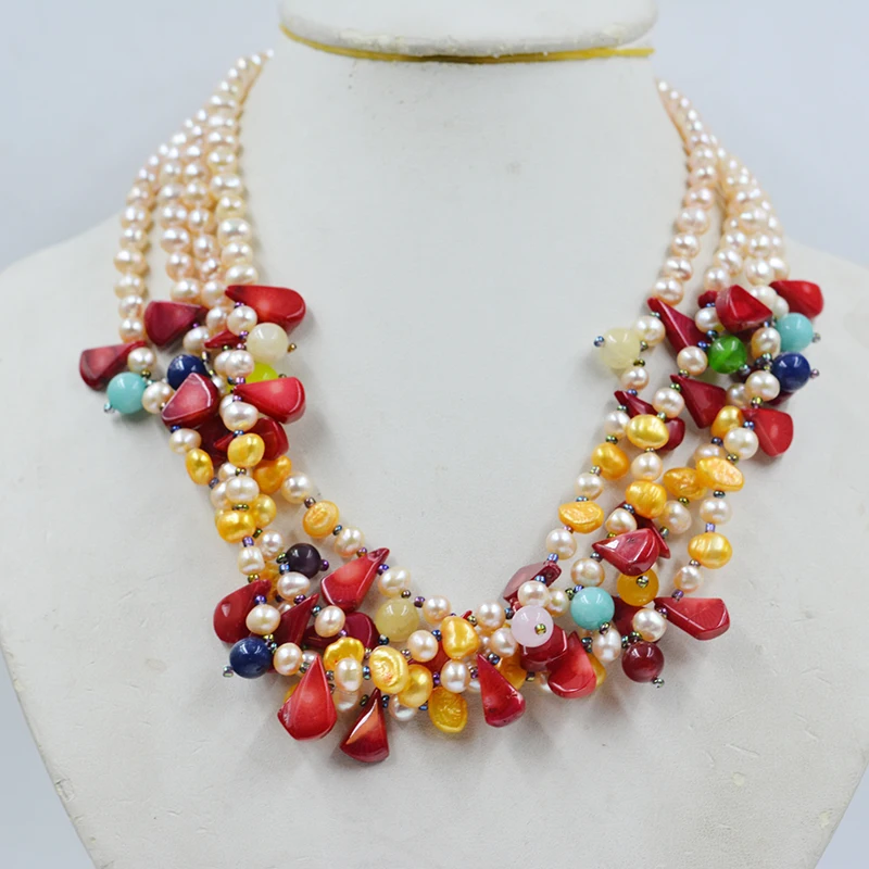 4 shares. 19 inches. Natural pink freshwater pearl/coral/semi-precious stone necklace. Beautiful bridal wedding jewelry
4 shares. 19 inches. Natural pink freshwater pearl/coral/semi-precious stone necklace. Beautiful bridal wedding jewelry