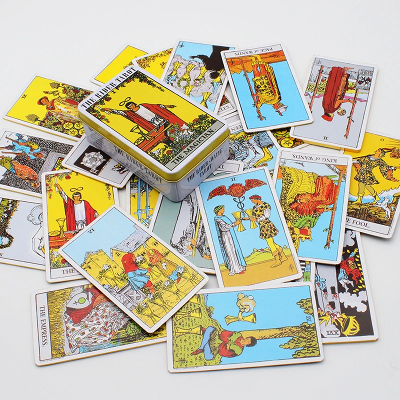 Light Seers Tarot Tin Box Gilded Edge Fate Divination Family Party Playing Card Game Tarot Card Light Seers Oracle 78 Card Deck
Light Seers Tarot Tin Box Gilded Edge Fate Divination Family Party Playing Card Game Tarot Card Light Seers Oracle 78 Card Deck