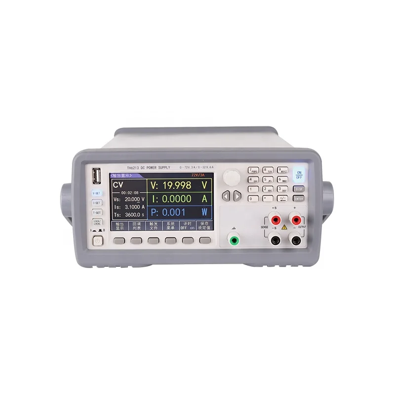 TH6213 Double Range Programmable DC Power Supply F1: 72V/3A/216W, F2: 32V/6A/192W
TH6213 Double Range Programmable DC Power Supply F1: 72V/3A/216W, F2: 32V/6A/192W
