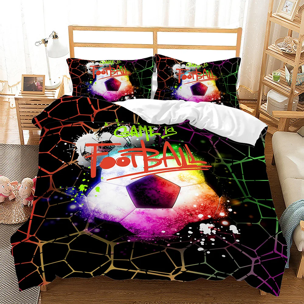 Sport Football Comforter Bedding Set Soccer Ball Duvet Cover Set And Pillowcases Queen Size 3 Pieces Kids Gift Bedclothes
Sport Football Comforter Bedding Set Soccer Ball Duvet Cover Set And Pillowcases Queen Size 3 Pieces Kids Gift Bedclothes