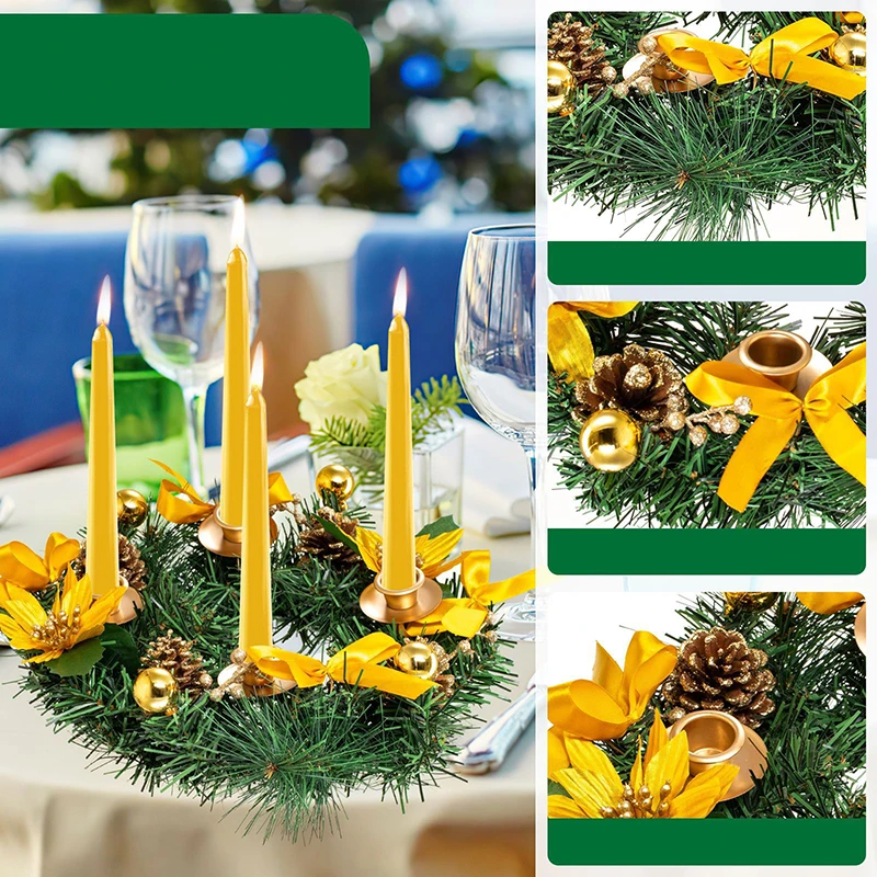 Christmas Wreaths Candle Holders Candle Rings Candlestick Stand Xmas Garland Christmas Decorations For Home
Christmas Wreaths Candle Holders Candle Rings Candlestick Stand Xmas Garland Christmas Decorations For Home